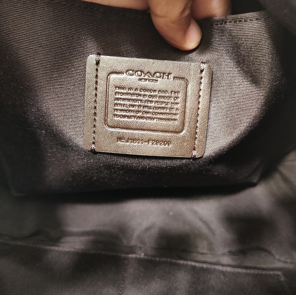 🥰EUC Coach #F29209 Signature Monogram Logo Leather Shoulder Satchel Bag, 🤎 - Picture 11 of 16